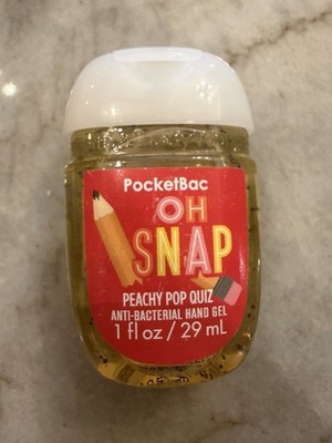 PocketBac OH SNAP Peachy Pop Quiz Antibacterial Hand Sanitizer Hand Gel 1 fl oz