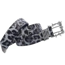 Leopard Print Punk Belt Waist Girdle For Men Women Edgy Fashion Statement Piece