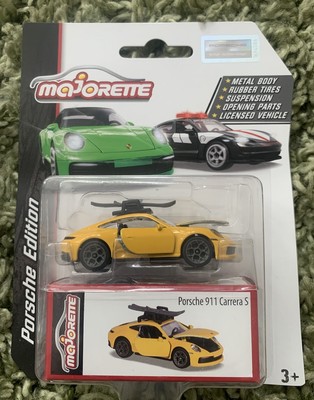 Majorette Porsche Edition 911 Carrera S gelb nagelneu & versiegelt schneller Versand