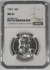 1954 Franklin Half Dollar Coin NGC MS 61
