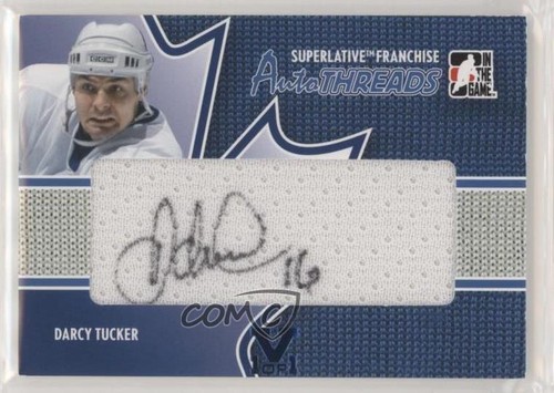 2008-09 ITG Superlative Franchise Blue Vault Sapphire 1/1 Darcy Tucker Auto 1j8