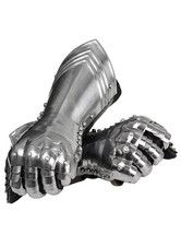 Panzerhandschuhe - Belegor - Imposante Handschuhe aus glänzendem Stahl