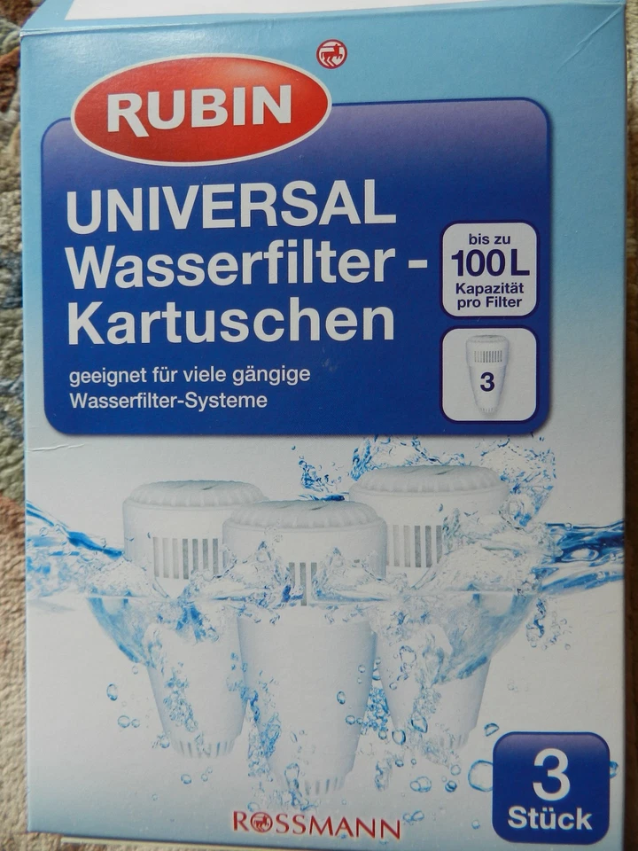 Neu Wasserfilter Kartuschen, universal, Originalverpackung, pro 100L, 2 Stück