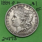 1884-P Morgan Silver Dollar $1  Xf Extra Fine 90% Silver
