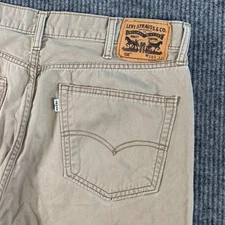 Levi's 508 Jeans Mens 36x29 Beige Comfort Fit Tapered Leg Casual Pants