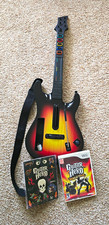 Nintendo Activision Guitar Hero World Tour Wii Wireless Guitar+Games+Stickers