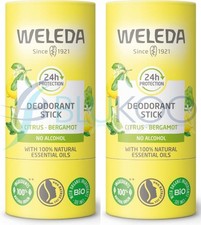 Image of Weleda Citrus & Bergamot Solid Deodorant - 50g (Pack of 2)