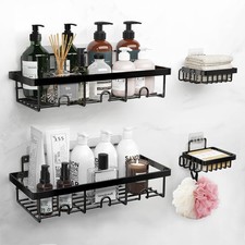 Shower Shelves, Adhesive Shower Caddy Storage Organizer 4-Pack