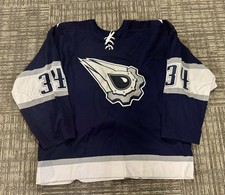 Edmonton Oilers NHL Game Worn Alternate Hockey Jersey Pisani #34
