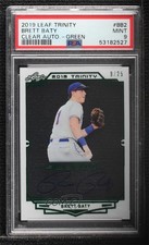 2019 Leaf Trinity Clear Auto Green 9/25 Brett Baty #CA-BB2 PSA 9 MINT Auto 09an