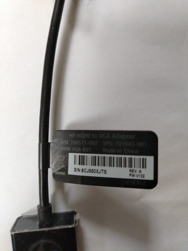 Genuine HP adaptors HDMII to VGA Adapter - Extend or Mirror Your Display 1pc - Afbeelding 2 van 3