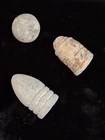 2 Antique civil war Minie Balls & 1 Musket Ball