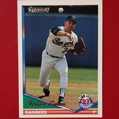 Topps Gold 1994 Nolan Ryan 27 Seasons #34 Texas Rangers. Final Season!!!