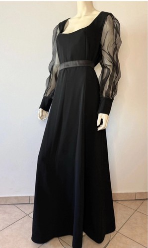 🌟 Marina Rinaldi By MAX MARA🔥 Abito Lungo Cady Silk Long Dress 21_FR46_IT50 - Foto 4 di 10