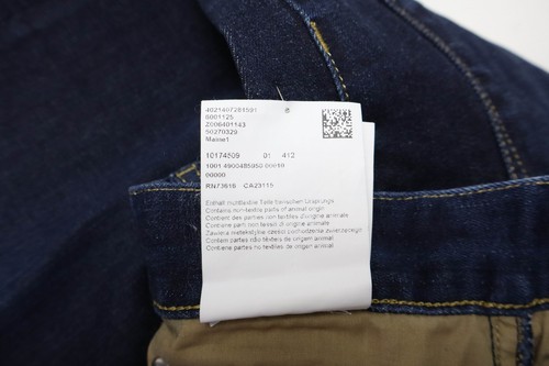 HUGO BOSS Maine1 Stretch Jeans Herren W36/L32 Zip Fly Regular Fit Dunkelblau - Bild 8 von 10