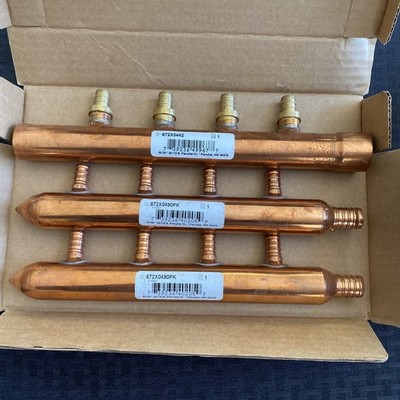 Sioux Chief Pex 672X0490 - 3/4'' to 1/2  Barb 672X0442 - 1  Sweat Manifold New 