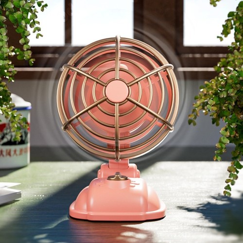 Desktop Desk Fan Rotatable Electric Fan Portable Cooling Fan Office - Photo 4/10