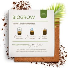 Terreau Bio à Base de Coco compressé dans Un Sachet Gonflable - Terreau biodé...