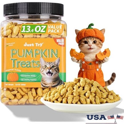 Cat Constipation Relief Treats Hairball Control Dental Care Crunchy Snacks New