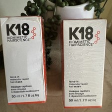 Lot If 2- K18 Molecular Repair Hair Mask 1.7 Oz / 50 ml New In Box. Sealed