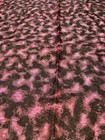 Vintage 1 Yard Pink & Black Groovy Synthetic Crepe Printed Fabric 45" Wide — photo 3