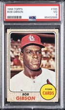 1968 TOPPS #100 BOB GIBSON PSA 3