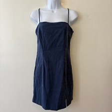 Vintage Y2K Rampage Blue Spaghetti Strap Sheath Dress Size 7