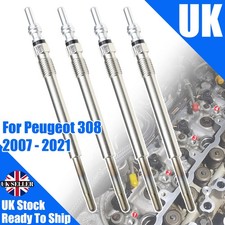 Heater Glow Plugs 5V Diesel For Peugeot 308 2007 2008 - 2021, 1.6 HDi, 2.0 HDi