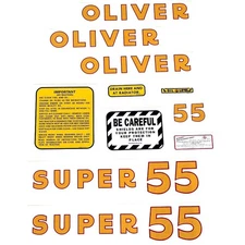 Mylar Decal Set Fits White / Oliver Tractor Super 55