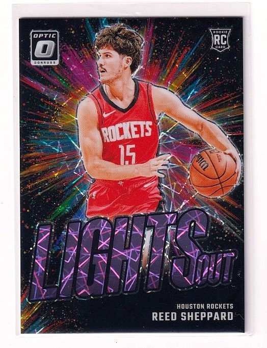 2024-25 Donruss Optic #13 Reed Sheppard Lights Out Pink Velocity #/79