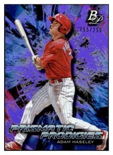 2018 Bowman Platinum #PPP-26 Adam Haseley Prismatic Prodigies Purple #/250