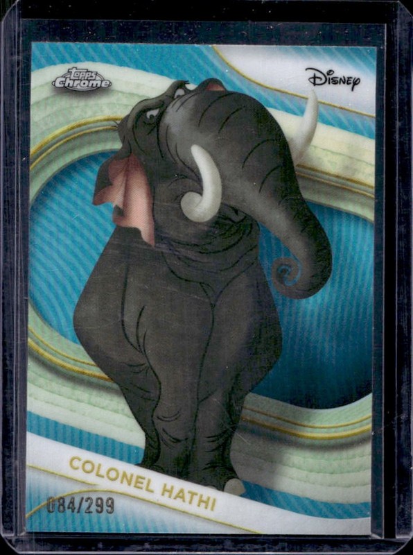 2025 Topps Chrome Disney Colonel Hathi Teal Refractor #/299