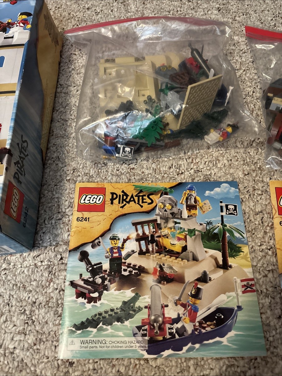 LEGO Pirates 6253, 6242, 6241 Incomplete Sets, Soldiers Fort box
