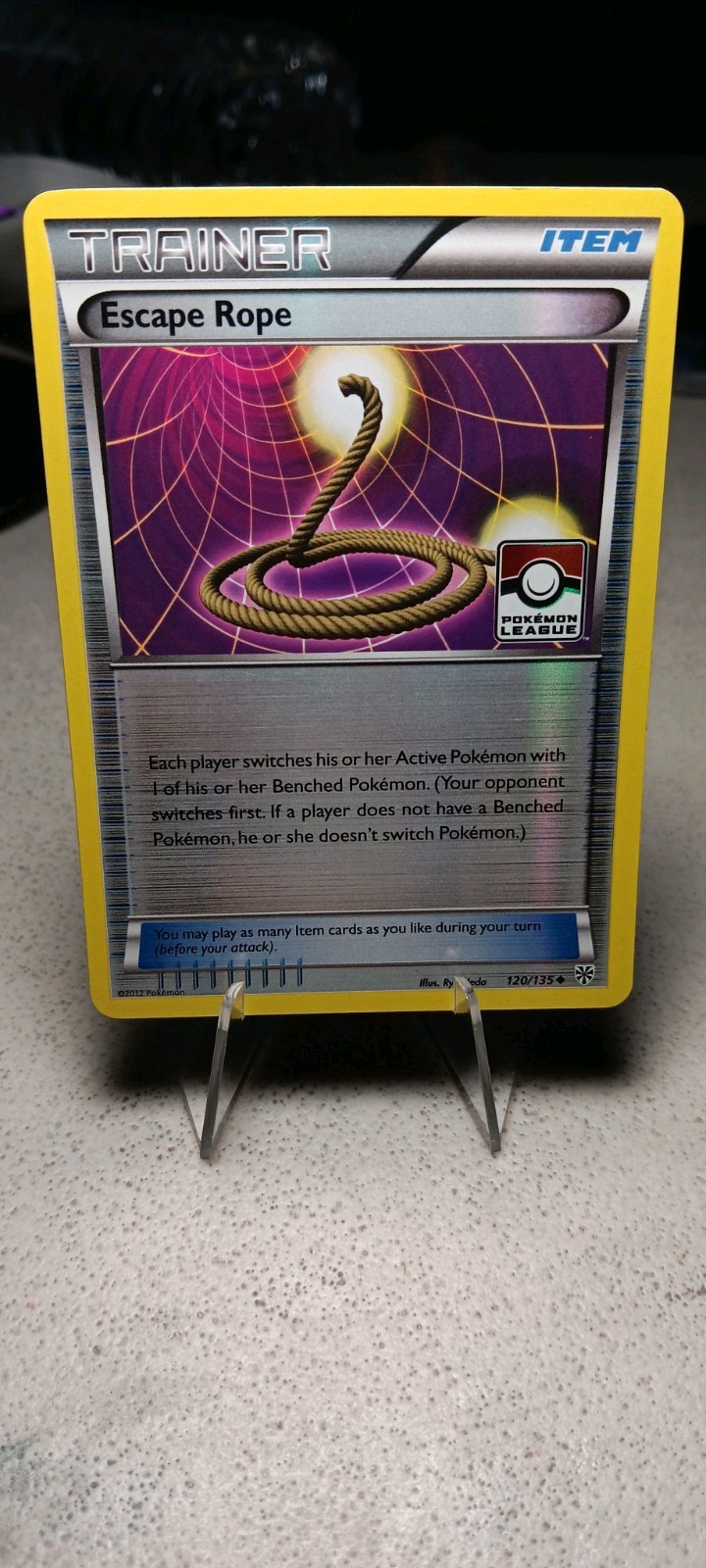 Escape Rope 120/135 Reverse Holo Pokemon League Promo Pokemon Card