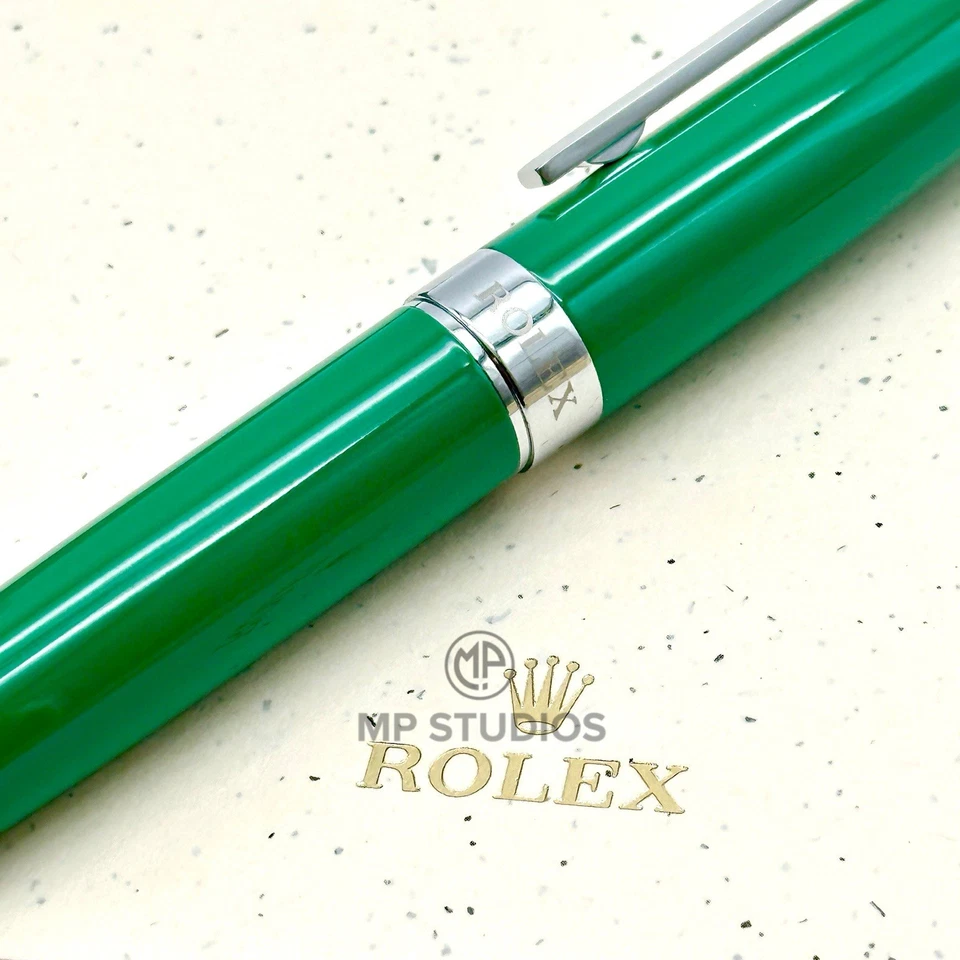 Rolex Esmeralda Ejecutivo Verde Rollerball Bolígrafo AD VIP Regalo Foto 4 de 4