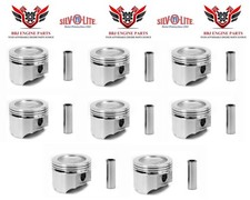 8 Silvolite 060 Size 4.117 Dish Top Pistons For 1968-1980 Oldsmobile 350 V8 8 Silvolite 060 Size 4.117 Dish Top Pistons For 1968-1980 Oldsmobile 350 V8