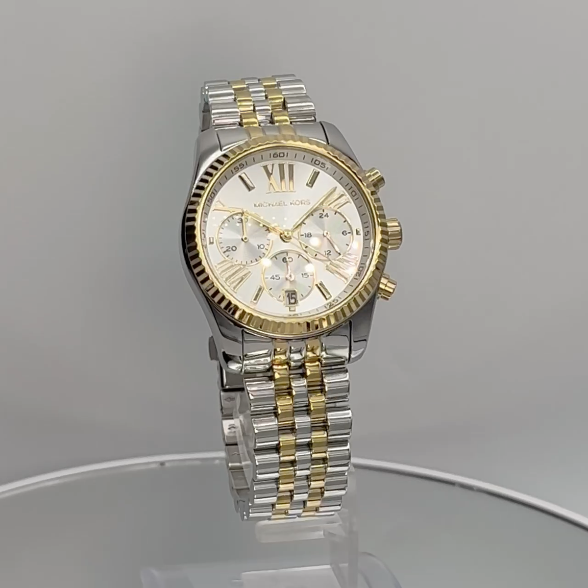 MICHAEL KORS MK5955 Lexington Two Tone Unisex Watch | eBay