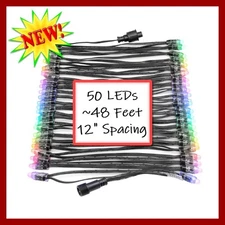 WS2811 LED Pixel Lights Individually Addressable xConnect 50 LEDs 48 Feet