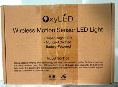 Set of 3 - OxyLED T-03 Luxury Aluminum Bright Motion Sensor LED Wall Sconce
