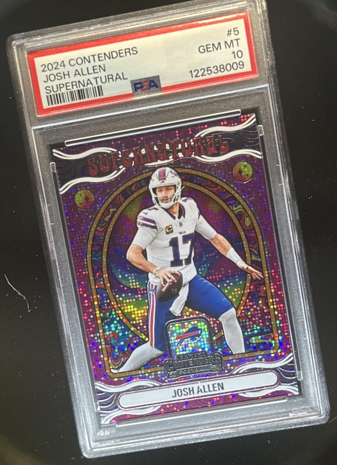 2024 Panini Contenders Josh Allen Supernatural #5 Bills PSA 10 GEM MINT view 1