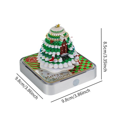 3D Panoramic Papercut Calendar Christmas Tree House 2025 - Picture 2 of 4