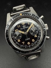 VINTAGE DUCADO INCABLOC DIVER PLONGEE 248 CHRONOGRAPH CASE HANDAUFZUG GILT