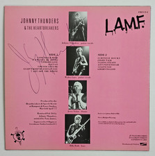 Johnny Thunders & the Heartbreakers AUTOGRAPHED 'L.A.M.F Revisited' 1984 pink LP