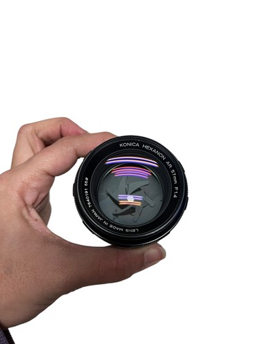 Konica Hexanon AR 57mm f/1.4 Prime Lens for AR Mount Vintage READ ISSUES - Picture 8 of 12