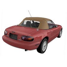 Compatible With Mazda Miata Convertible Top With Plastic No Rain Rail Tan Compatible With Mazda Miata Convertible Top With Plastic No Rain Rail Tan
