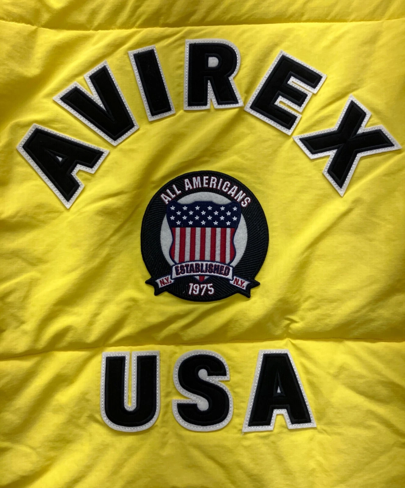 Avirex Puffer Jacket Men's Size 2XL Yellow New image 10