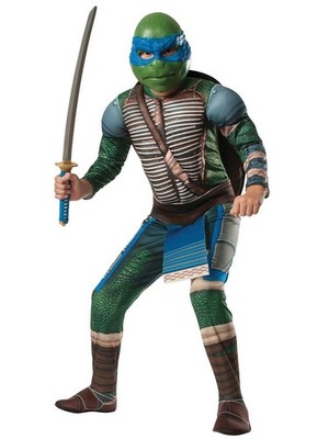 KINDER LEONARDO TMNT KOSTÜM TEENAGER MUTANT NINJA TURTLES OFFIZIELLES KOSTÜM