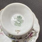 VTG Aynsley Violette Tea Cup & Saucer Bone China Flowers Gold Trim England — photo 2