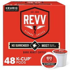 REVV NO SURRENDER Coffee Keurig K-Cup Pods 48 Count