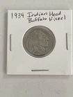 1934 Indian Head Buffalo Nickel Coin